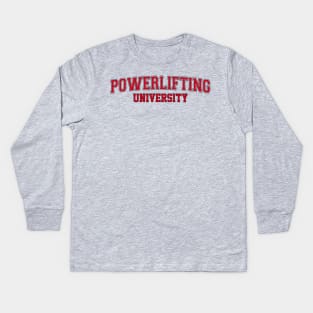 Powerlifting University Kids Long Sleeve T-Shirt